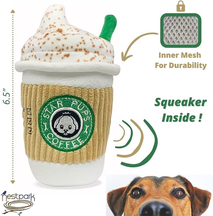 Star Pups Coffee Dog Toy Pup'kin Spice Latte