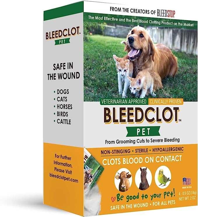 BleedClot Pet First Aid Blood Clotting Powder
