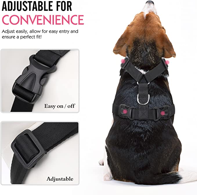 Pawaboo Dog Safety Vest Harness, Pet Car Harness