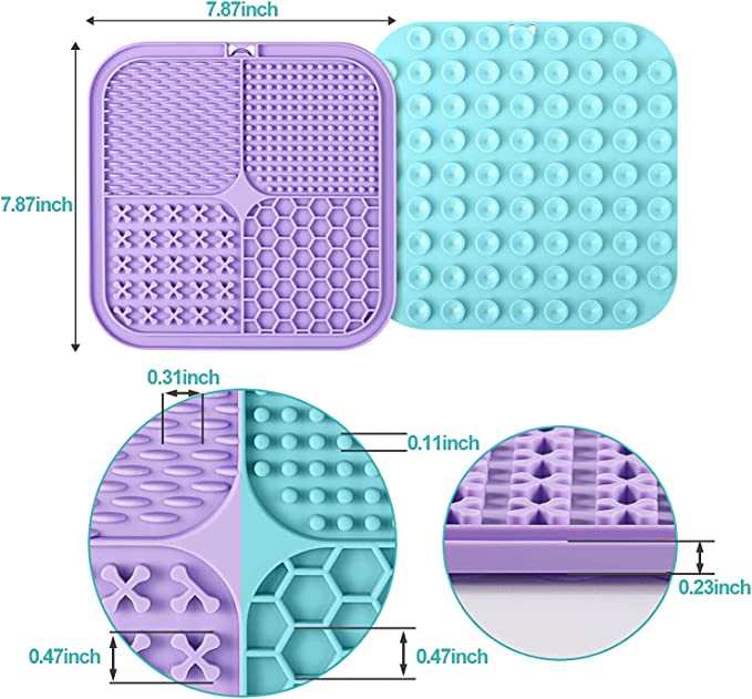 LUKITO Licking Mat for Dogs: 2 Pack with Suction Cups - Mongrel Mania