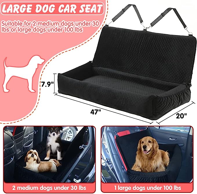 Sheripet Dog Car Seat Bed: up to 100 lbs - Mongrel Mania