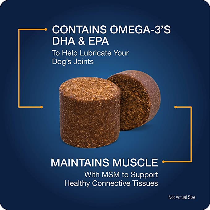 VetIQ Hip & Joint Supplement for Dogs, Anti Inflammatory Joint Support, Glucosamine, MSM, and Krill - Mongrel Mania