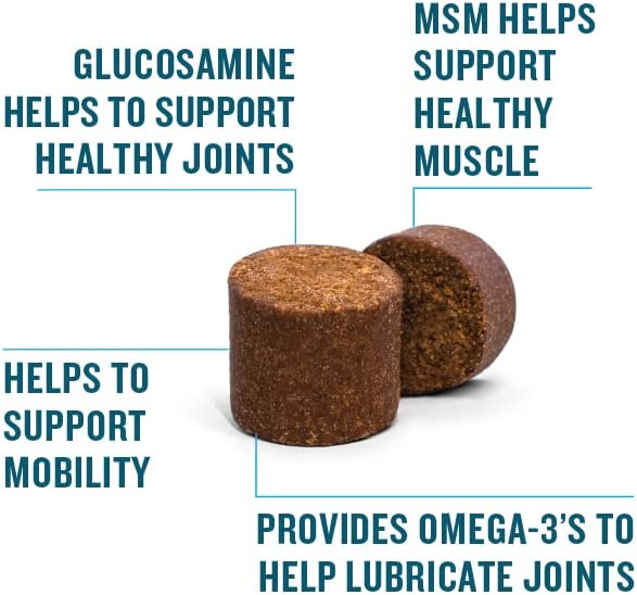 VetIQ Hip & Joint Supplement for Dogs, Anti Inflammatory Joint Support, Glucosamine, MSM, and Krill - Mongrel Mania