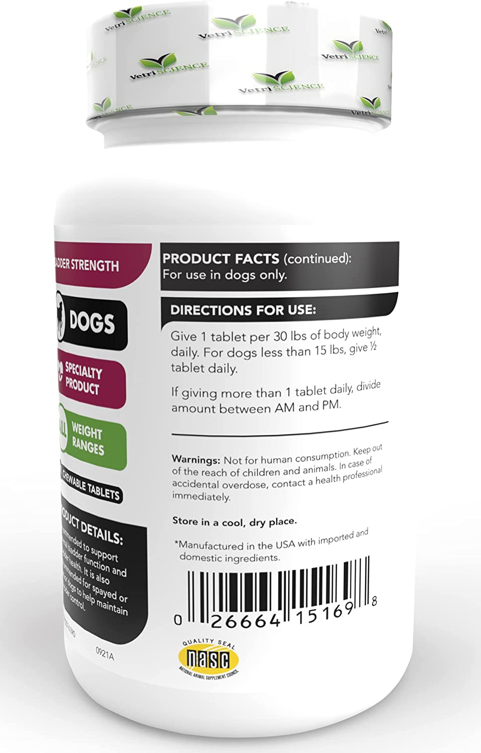 VetriScience Laboratories - Bladder Strength (90 Chewable Tablets) - Mongrel Mania