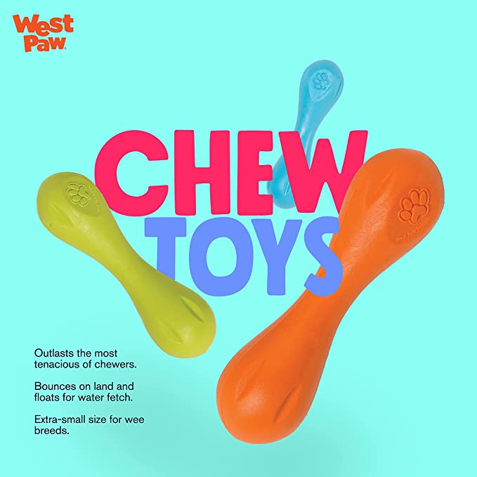 West Paw Zogoflex Hurley Dog Bone Chew Toy – Floatable Pet Toys for Aggressive Chewers - Mongrel Mania