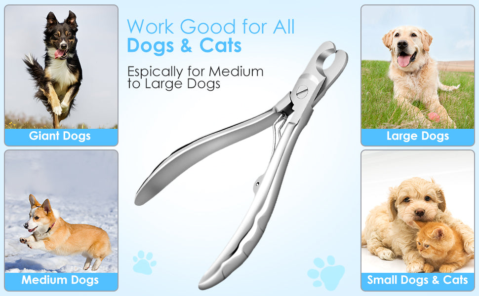 Gobeigo Dog Nail Clippers with Nail File Professional Heavy Duty Dog Mongrel Mania