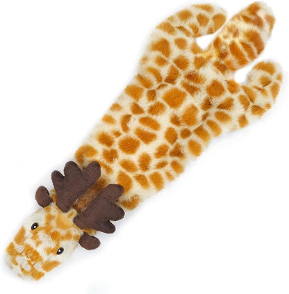 Best Pet Supplies 2-in-1 Stuffless Squeaky Dog Toys with Soft, Durable Fabric