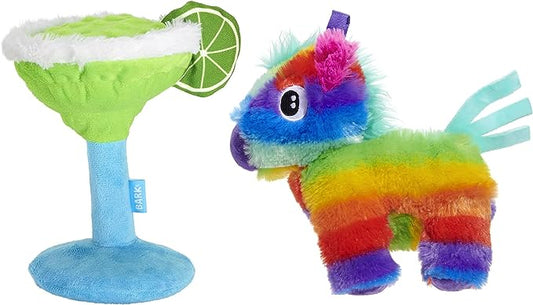 Barkbox bundle Squeaky & Plush Chew Toys –Pinata & Muy Squeaky Margarita