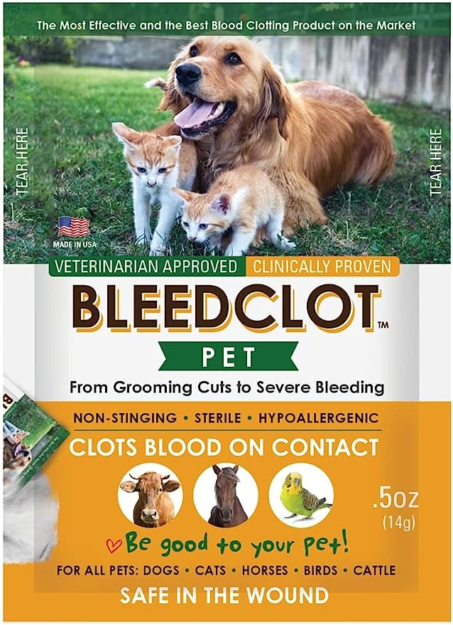 BleedClot Pet First Aid Blood Clotting Powder