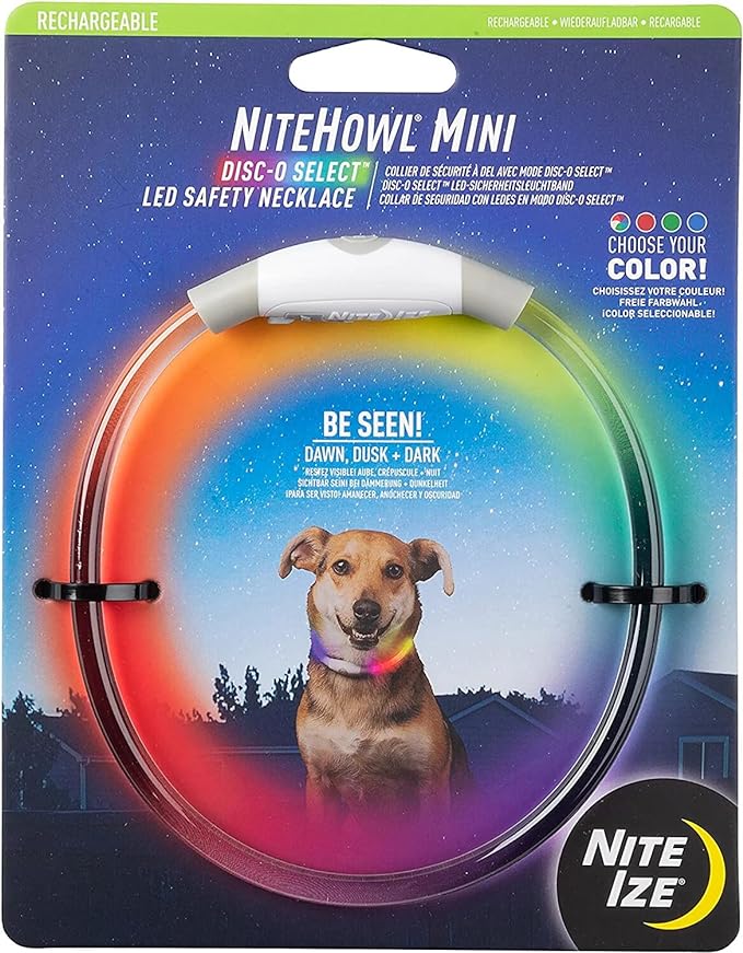 NiteHowl LED Rechargeable Safety Necklace- adjustable size