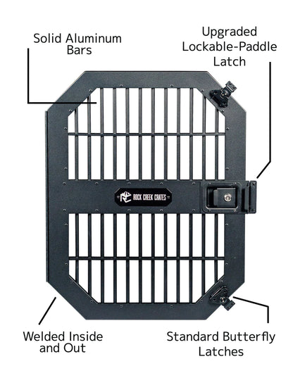 **Rock Creek Aluminum Dog Crate- CPS crash test certified