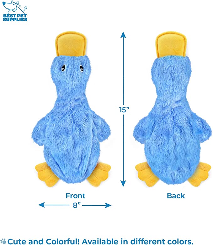 Best Pet Supplies Crinkle Dog Toy- DUCK - Mongrel Mania