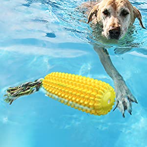 Chew Corn Stick Toy- Dog Chew Toys for Aggressive Chewers, Indestructible Tough Durable Squeaky Interactive Dog Toys, Puppy Teeth - Mongrel Mania
