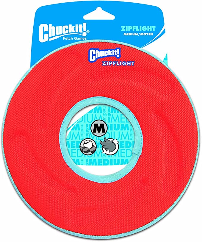 ChuckIt! Zipflight Flyer Dog Frisbee & Dog Toy that Floats - Mongrel Mania