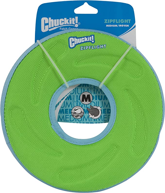 ChuckIt! Zipflight Flyer Dog Frisbee & Dog Toy that Floats - Mongrel Mania