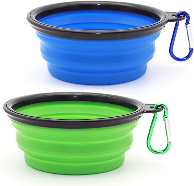 Dog Bowl Pet Collapsible Bowls, 2 Pack Collapsible Dog Water Bowls - Mongrel Mania