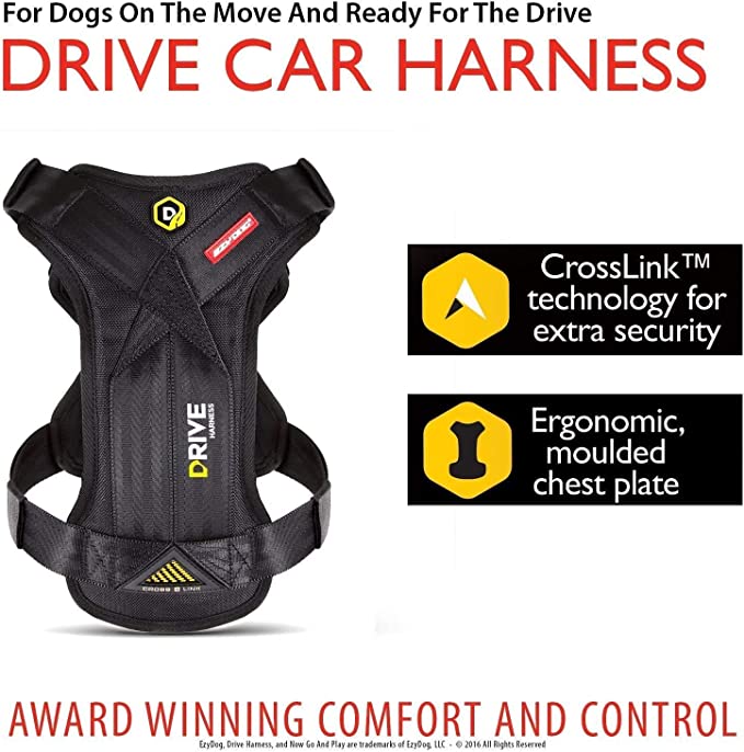 EzyDog Drive Safety Travel Dog Car Harness - Crash Tested - Mongrel Mania