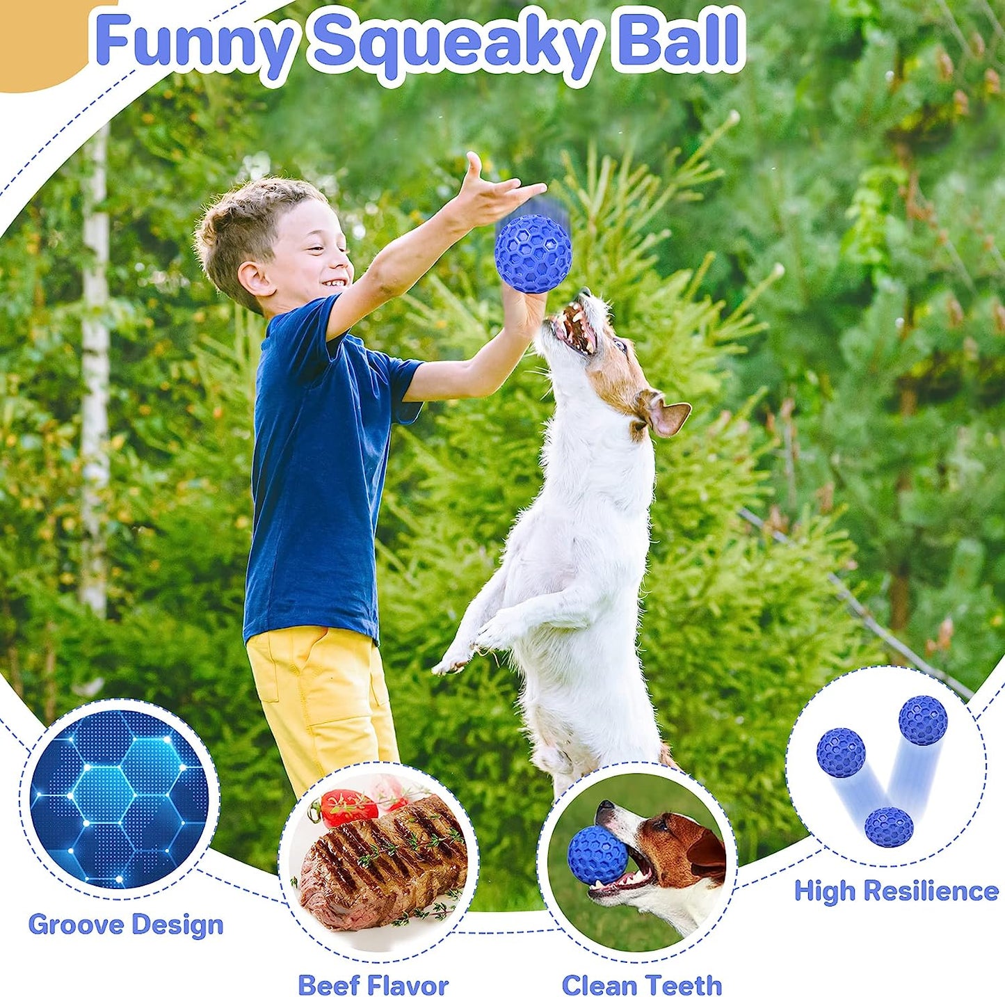 Floating Indestructible Squeaky Dog Balls - Mongrel Mania