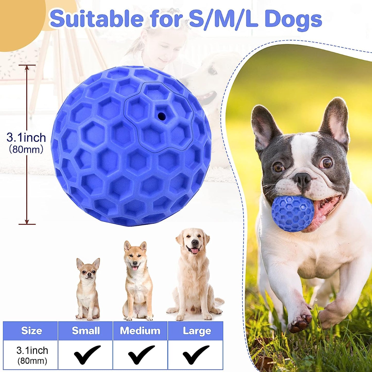 Floating Indestructible Squeaky Dog Balls - Mongrel Mania