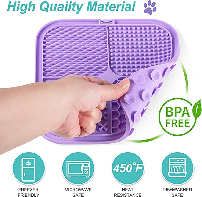 LUKITO Licking Mat for Dogs: 2 Pack with Suction Cups - Mongrel Mania