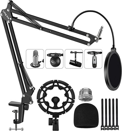 Luling Arts Microphone Stand for Blue Yeti with Shock Mount - Mongrel Mania