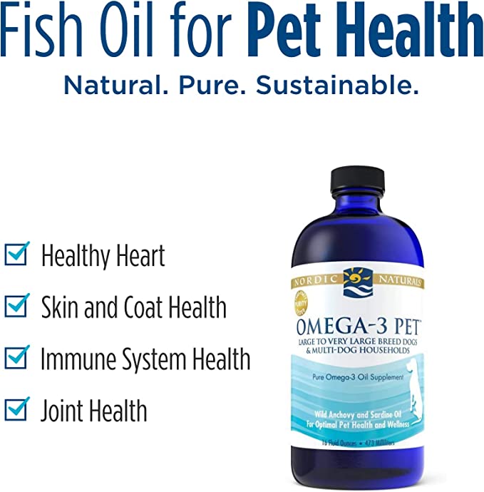 Nordic Naturals Omega-3, Unflavored Fish Oil (16oz) - Mongrel Mania