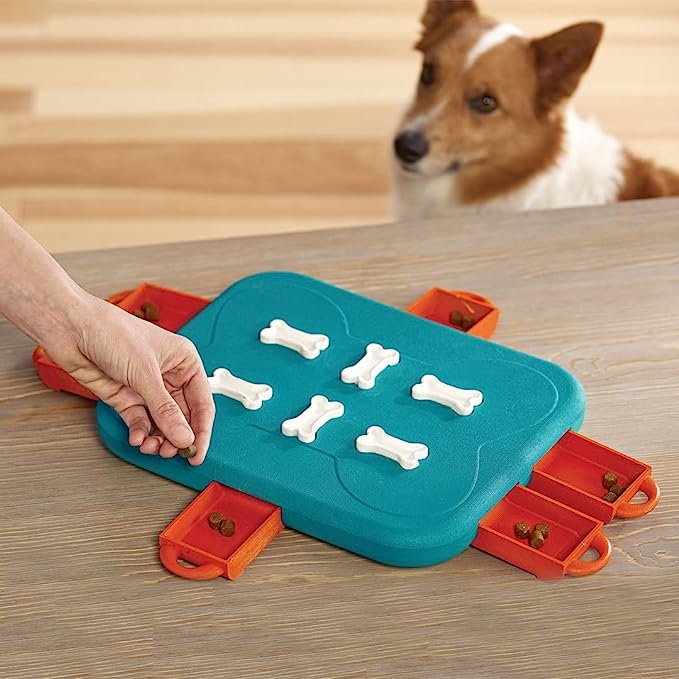 Outward Hound Nina Ottosson Dog Interactive Treat Puzzle Dog Toy, Advanced - Mongrel Mania