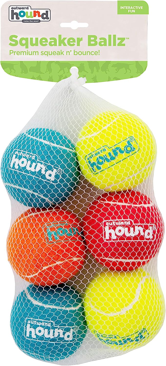 Outward Hound Squeaker Ballz Fetch Dog Toy (2-6 pack) - Mongrel Mania