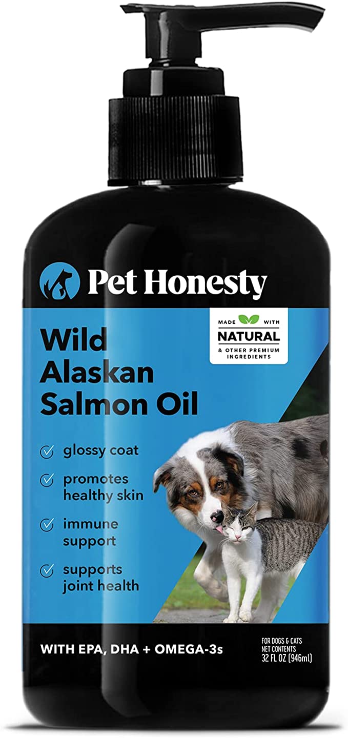 PetHonesty Wild Alaskan Salmon Oil for Dogs (32oz) - Mongrel Mania