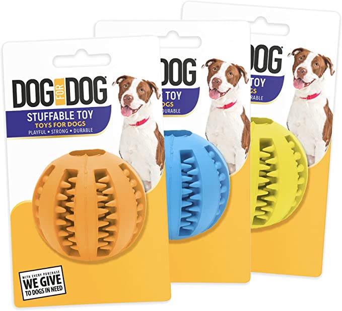 Stuffable Dog Ball Toy - Dog Chew Ball (1 count) - Mongrel Mania