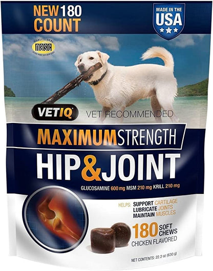 VetIQ Max Strength Hip & Joint Chews for Dogs (pack of 2) - Mongrel Mania