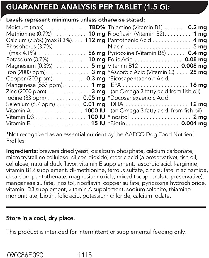 VetriSCIENCE Canine Plus MULTIVITAMIN- Supports Mood, Skin, Coat, Liver Function (90 Tablets) - Mongrel Mania