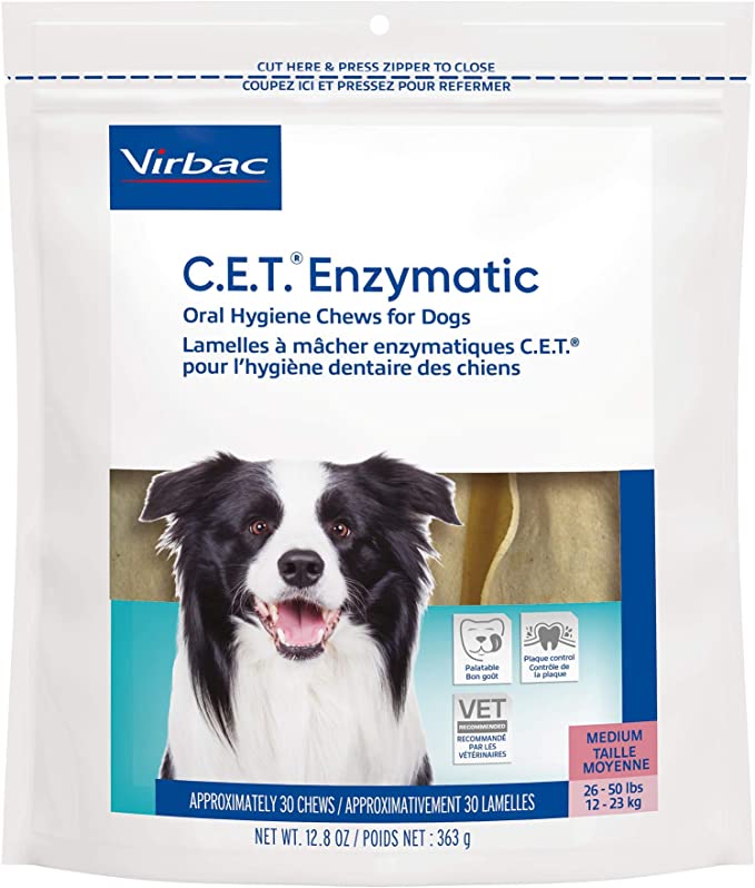 Virbac CET Enzymatic Oral Hygiene Chews for Dogs (XS-L) - Mongrel Mania