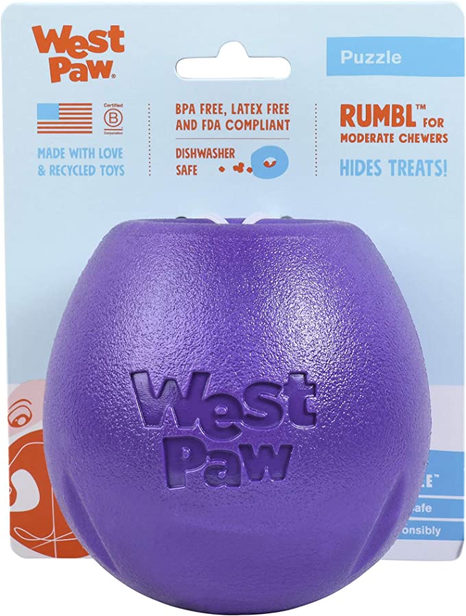 West Paw Zogoflex Rumbl Treat-Dispensing Dog Toy - Mongrel Mania