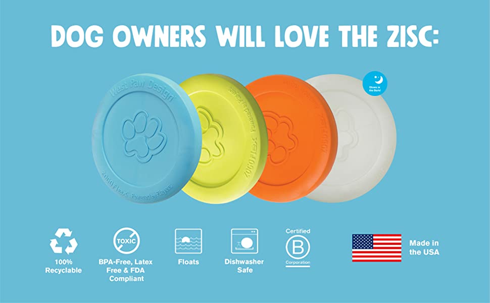 West Paw Zogoflex Zisc Dog Frisbee - Mongrel Mania