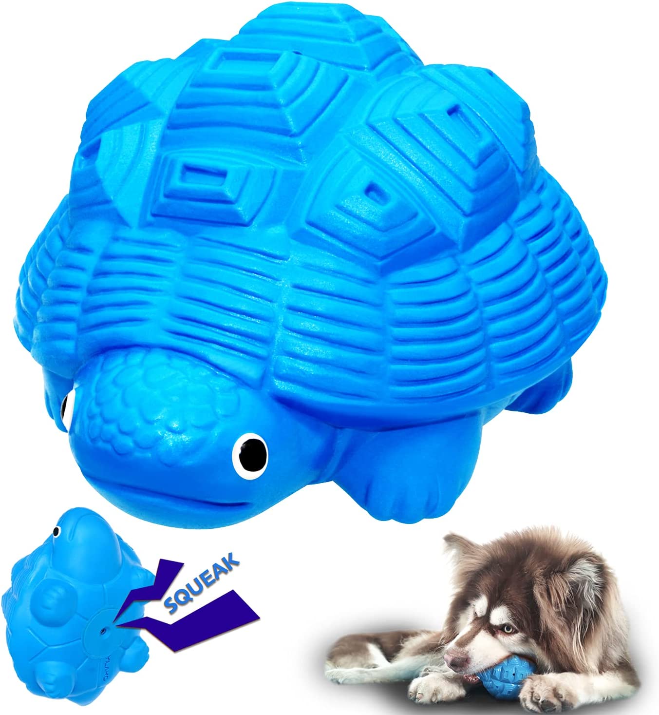 YILAKO Dog Toy for Aggressive Chewers, Indestructible, Squeaky, AND FLOATS - Mongrel Mania